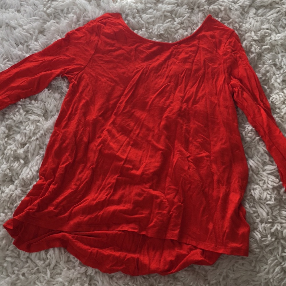 Red/ orange long sleeve top